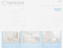 Tablet Screenshot of benedor.cz